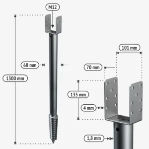 Kruvivaiad U1300 tech