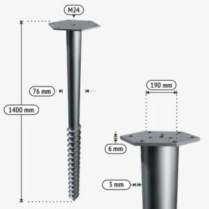 Keermega vaiad M1400 190 75 M24 tech